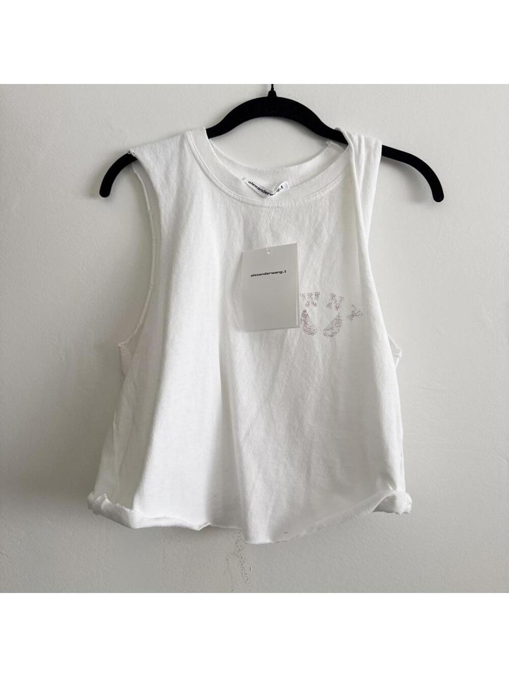 Alexander Wang Graphic Twisted Muscle Tank